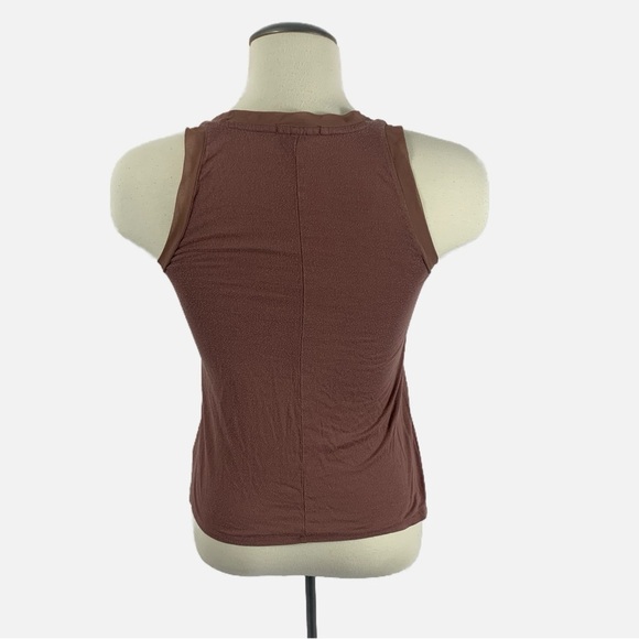 CLEARANCE -- Gap Brown Lace-Trim Tank Top – Soft Rayon Blend, Size Small - Picture 3 of 7